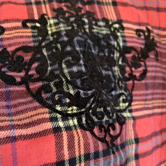 Soft Surroundings Highlands Pink Plaid Flannel - Picture 6 of 8